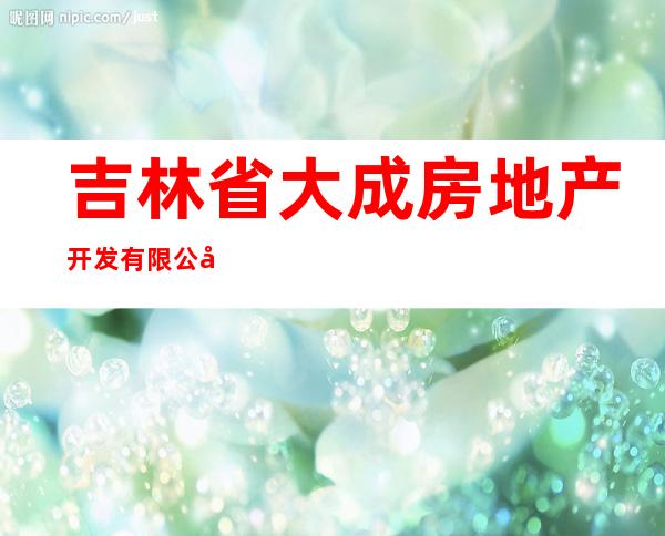 吉林省大成房地产开发有限公司