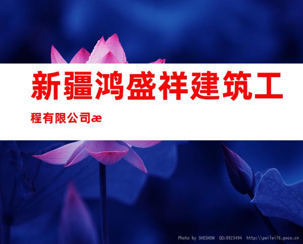 新疆鸿盛祥建筑工程有限公司泽普县分公司