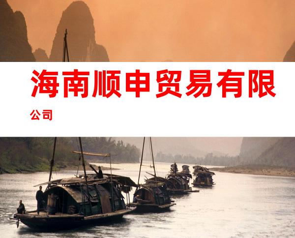 海南顺申贸易有限公司