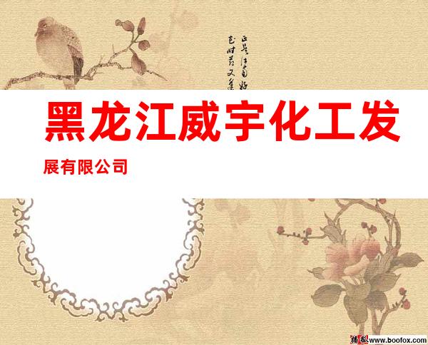 黑龙江威宇化工发展有限公司